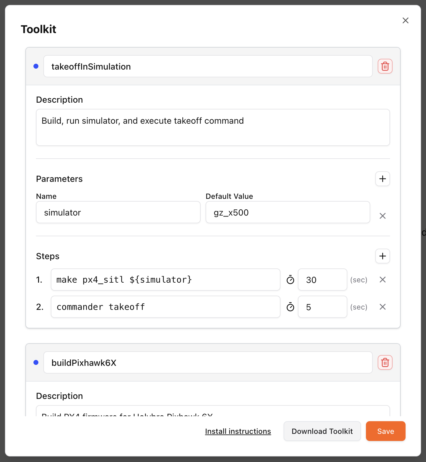 Toolkit Output Example